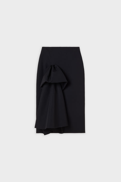 Black skirt on a white background.