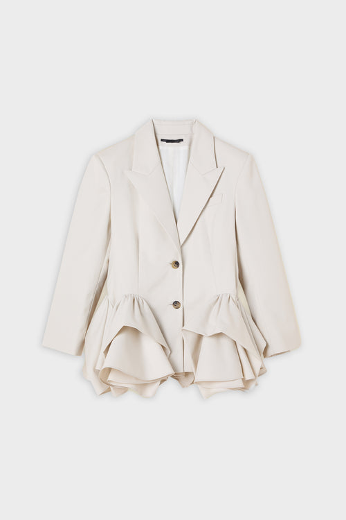 TUCK UP GABARDINE BLAZER
