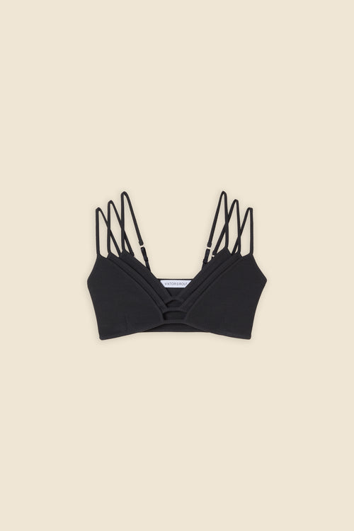 The bralette is a classic staple with a viktor&rolf signature layering twist, inspired by the ‘embodiment’ haute couture collection