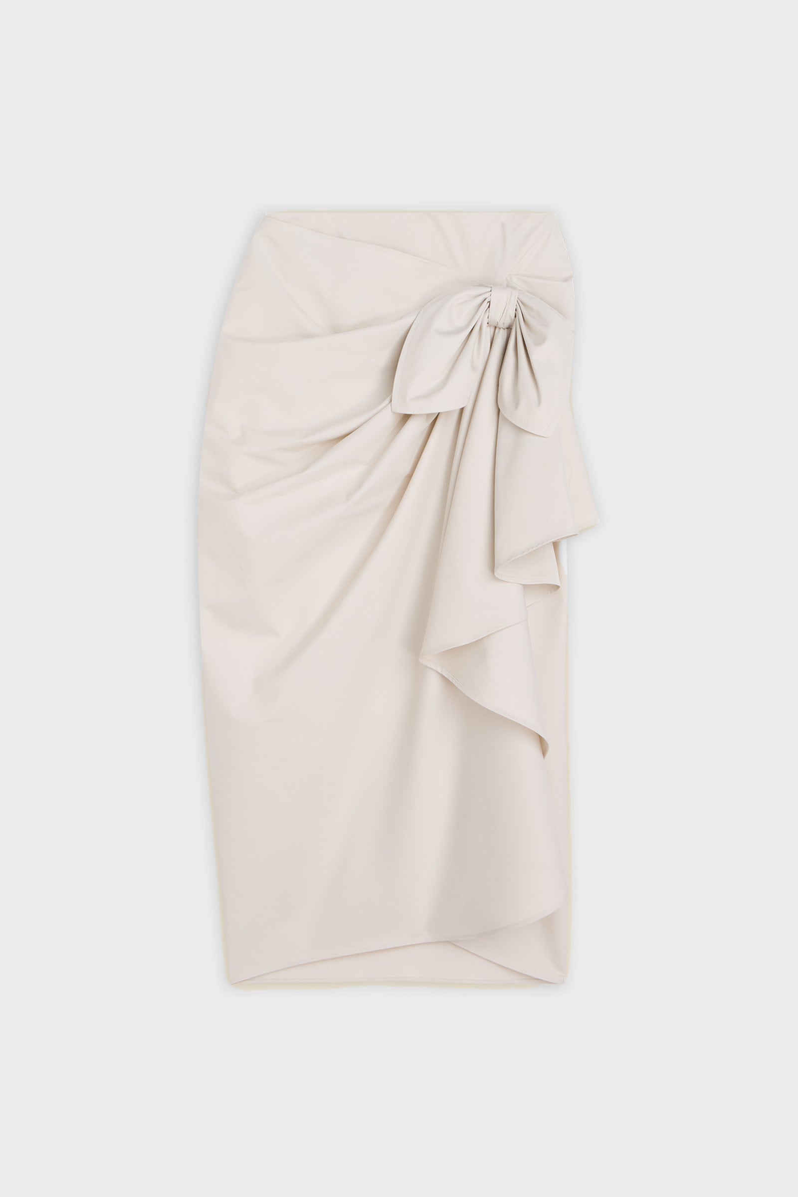 KNOTTED GABARDINE SKIRT