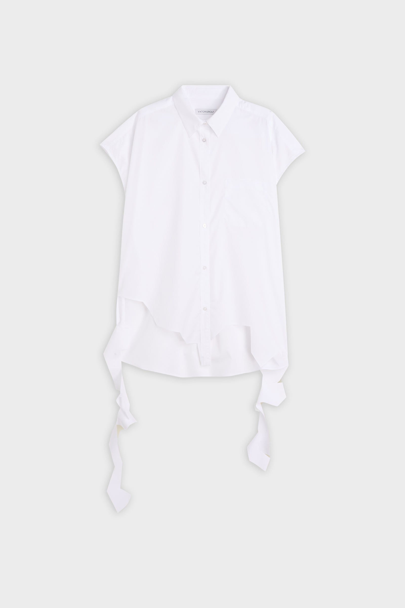SLEEVELESS POPLIN SHIRT