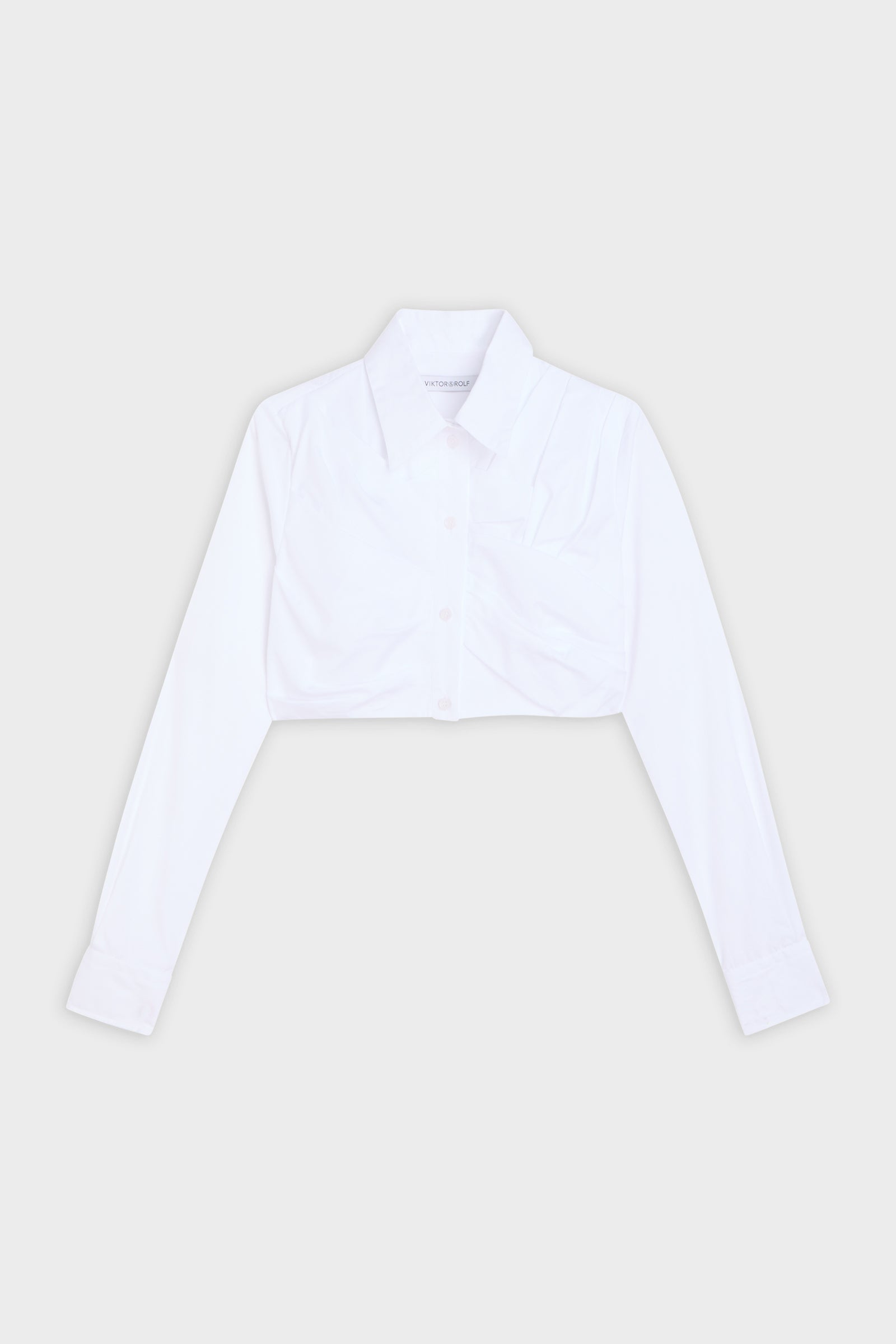 PLEATED POPLIN SHIRT