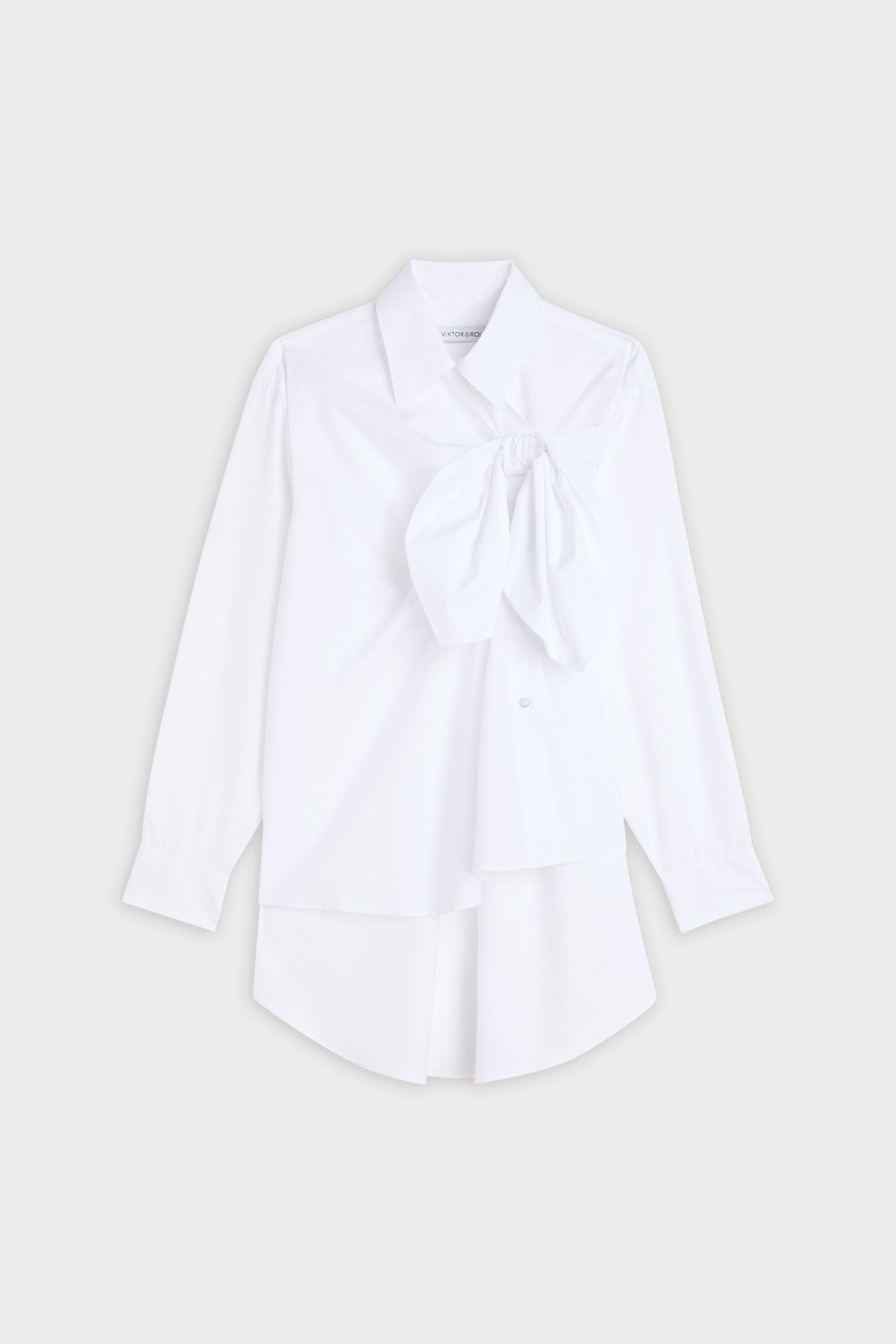 KNOTTED POPLIN SHIRT