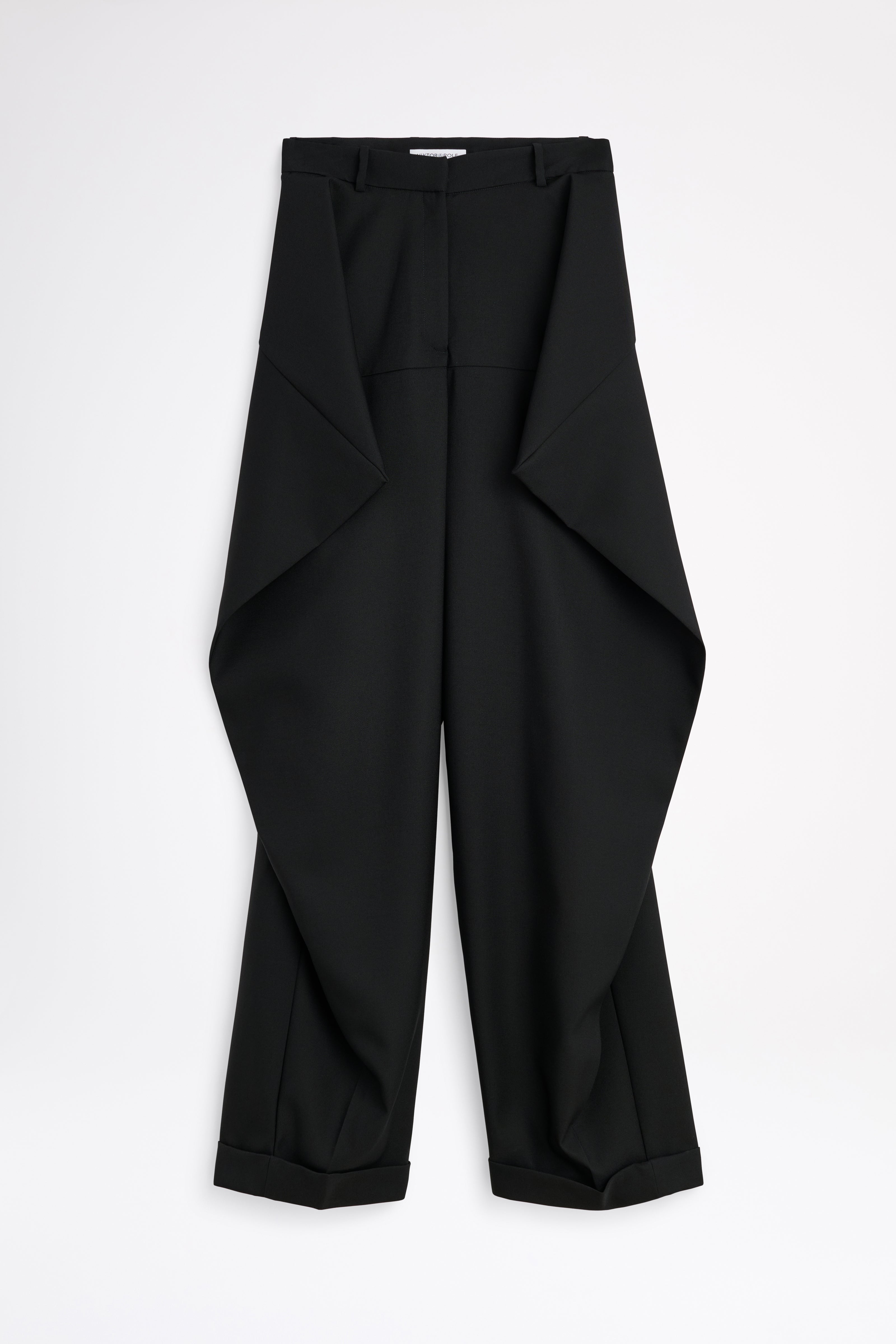 Black pants on a white background