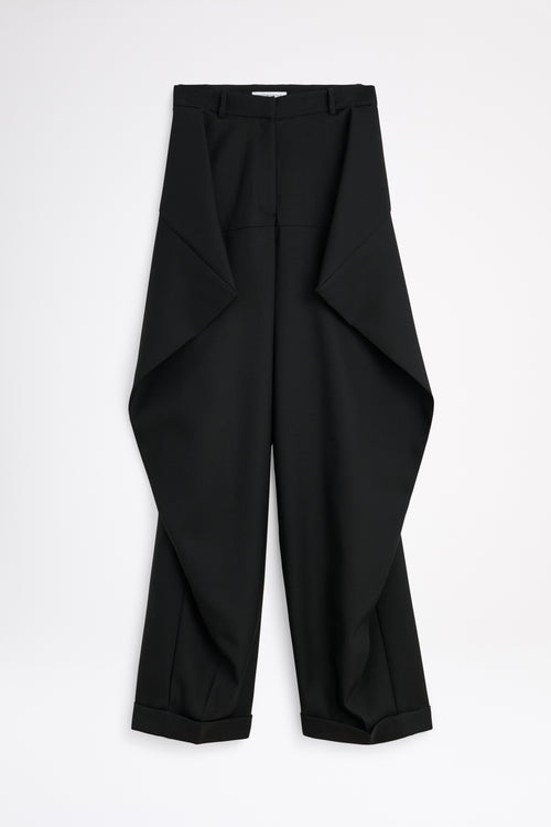 Black pants on a white background