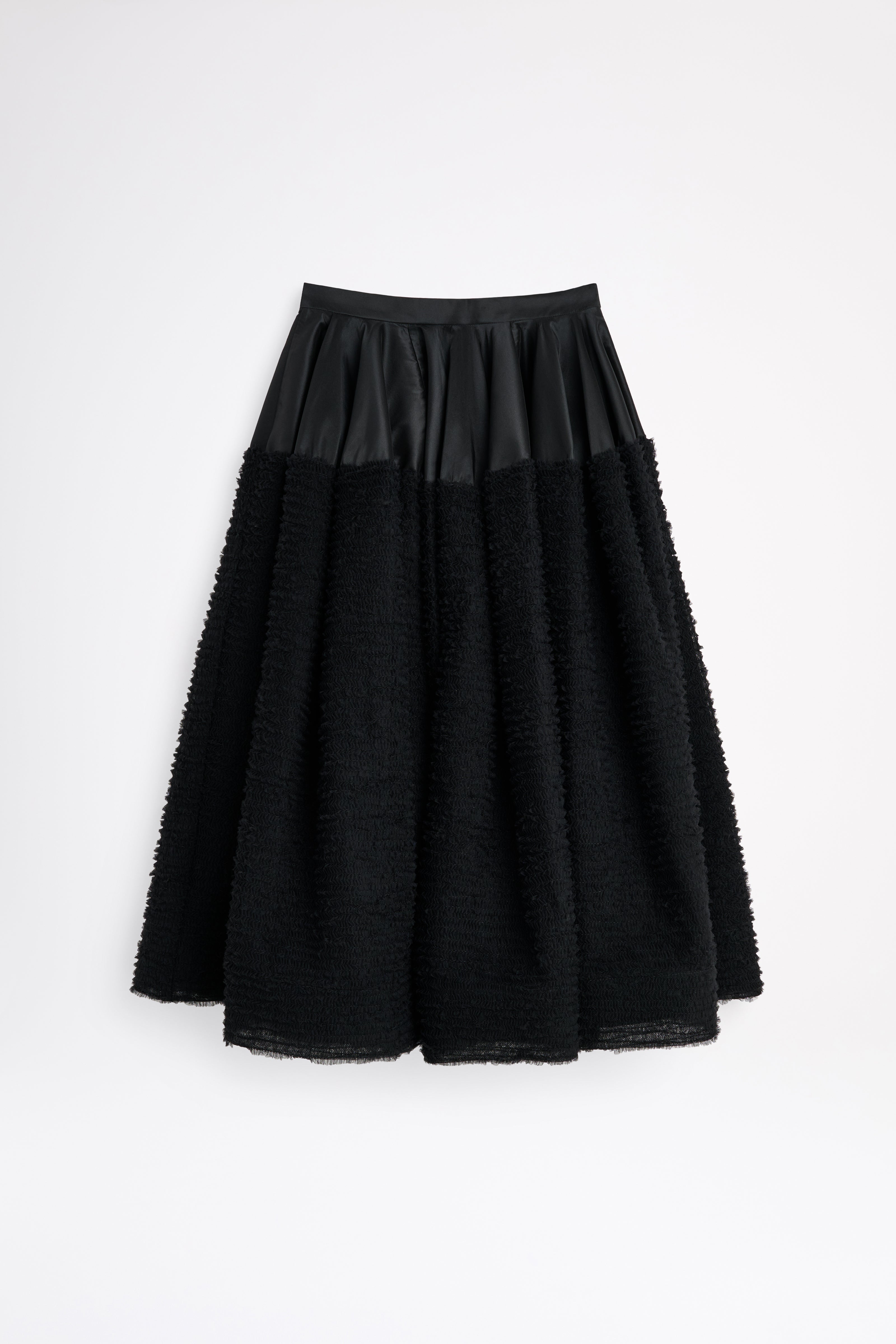 Black skirt on a white background