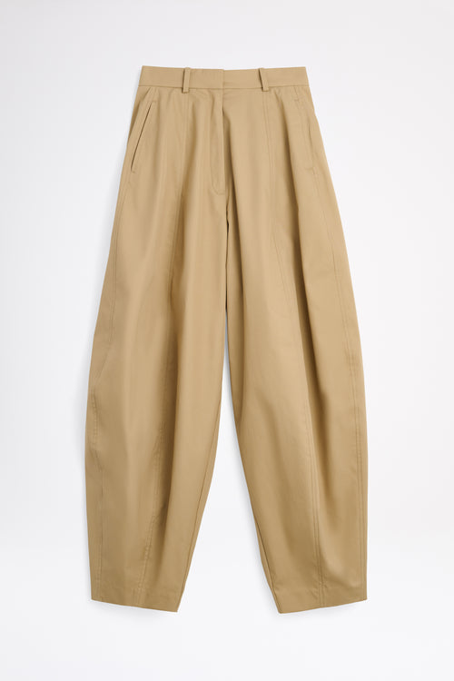 Beige pants on a white background