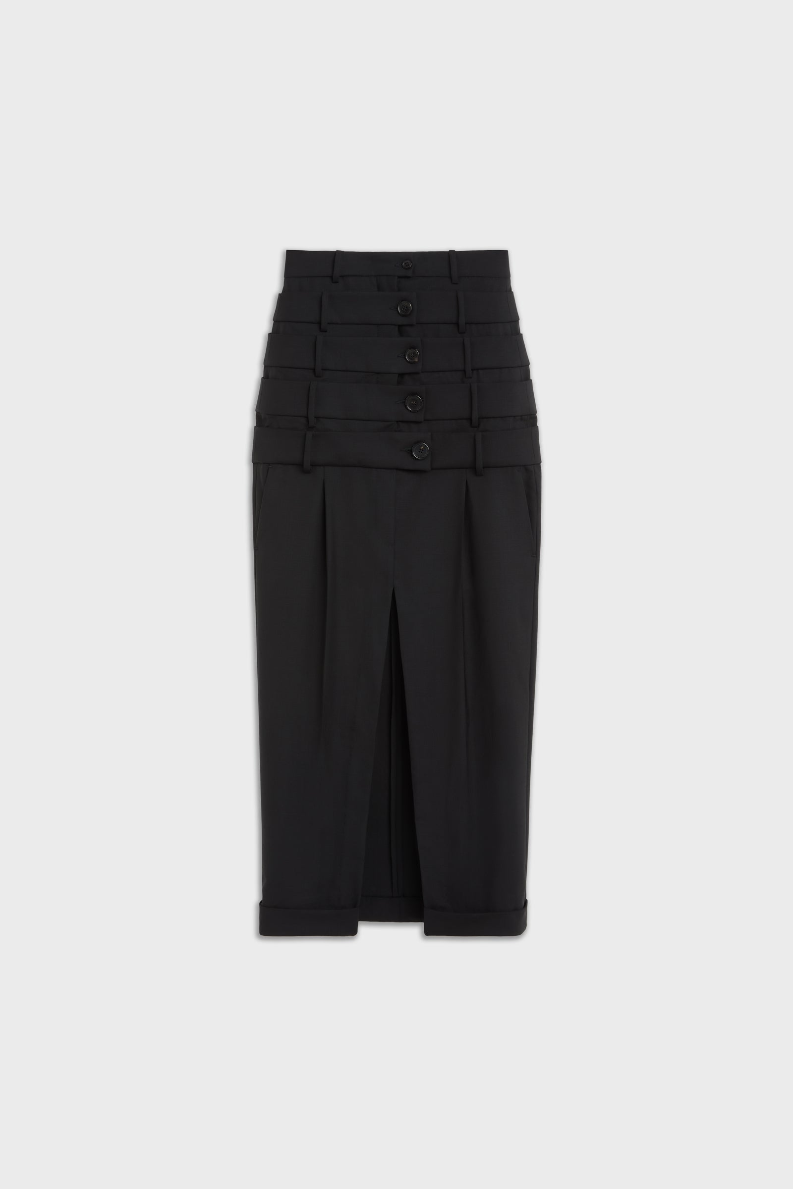MULTI-LAYERED TROUSERS SKIRT