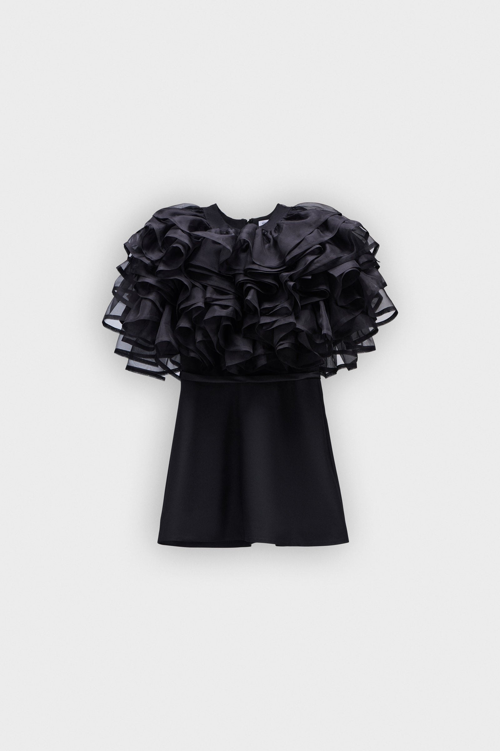 VOLANT ORGANZA MINI DRESS