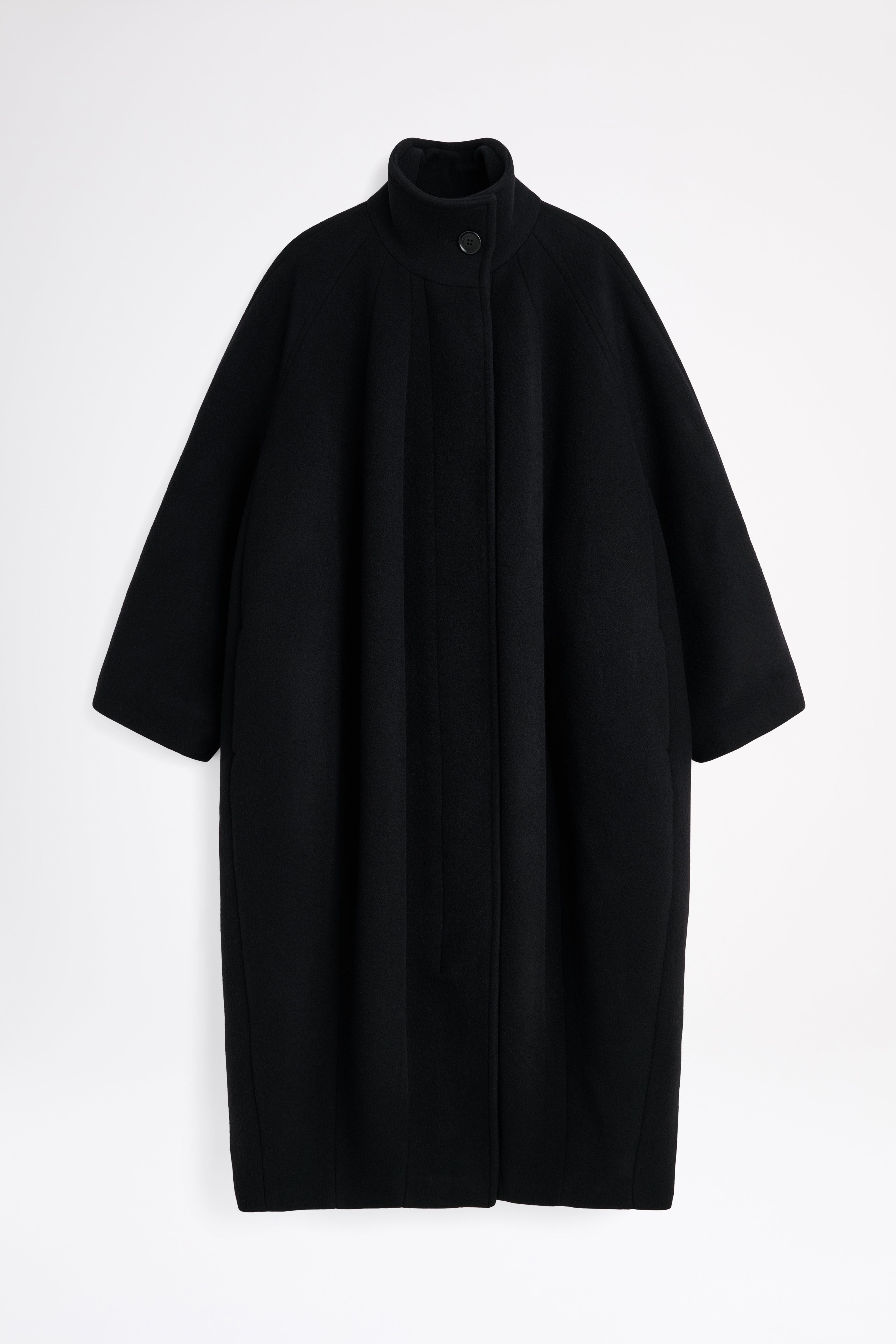 Black coat on a white background