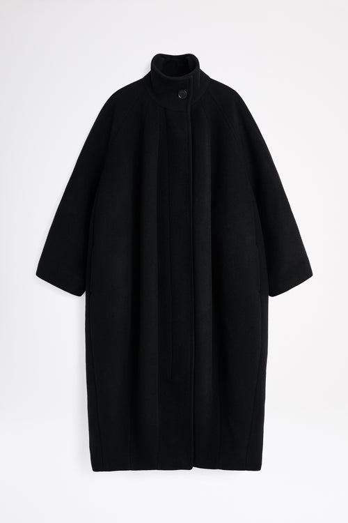 Black coat on a white background