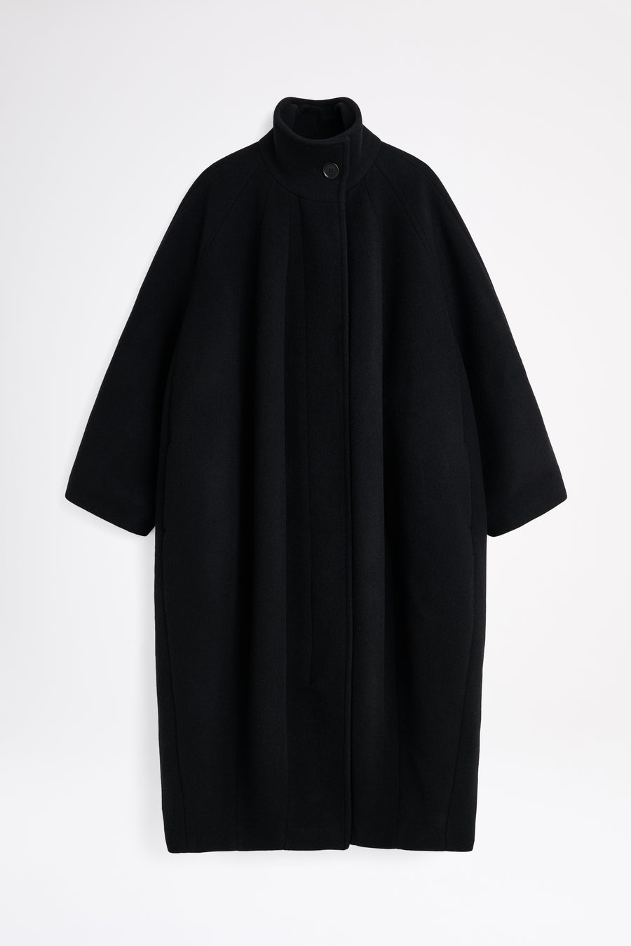 Black coat on a white background