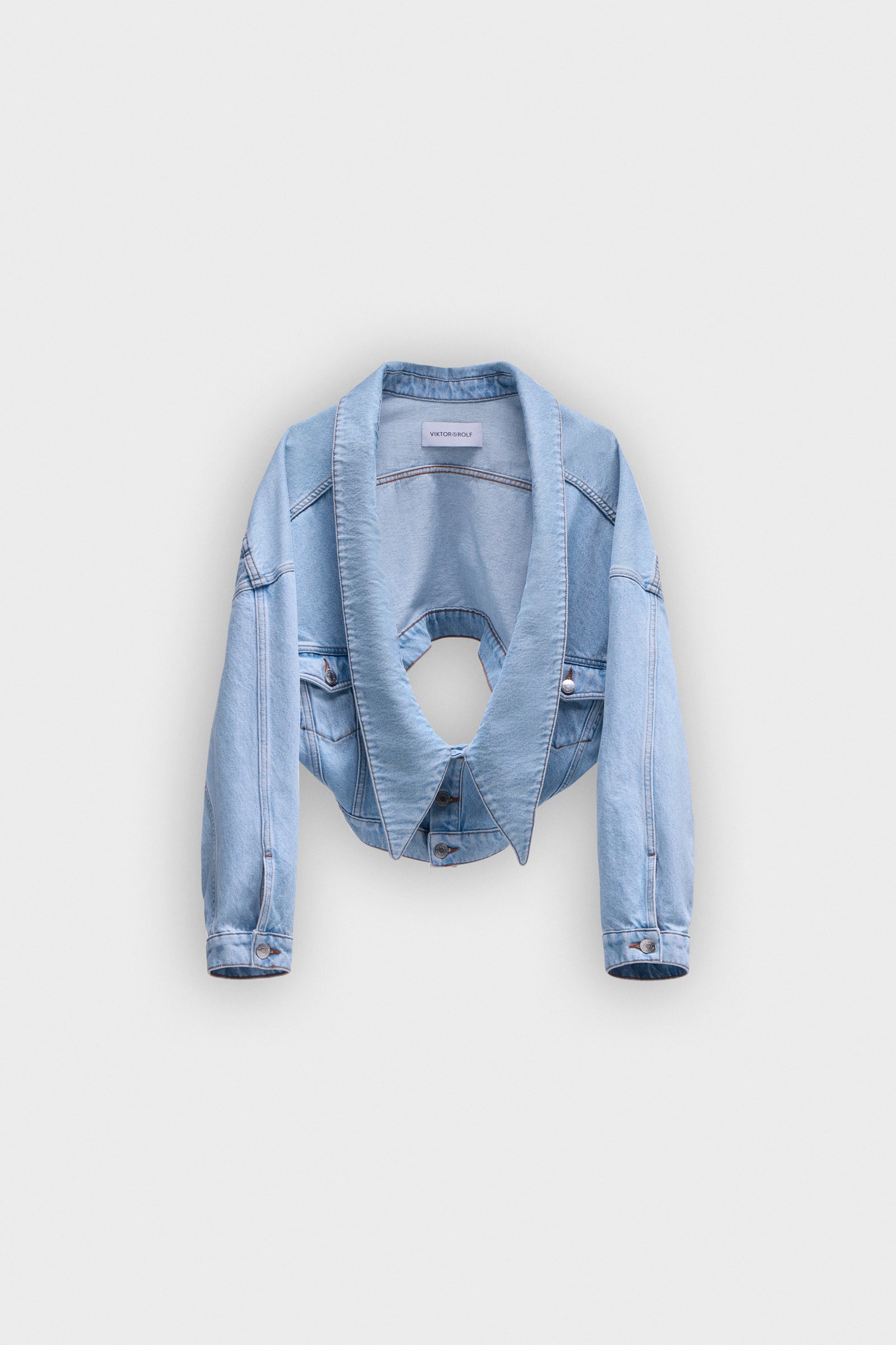 DENIM DRAGGED JACKET