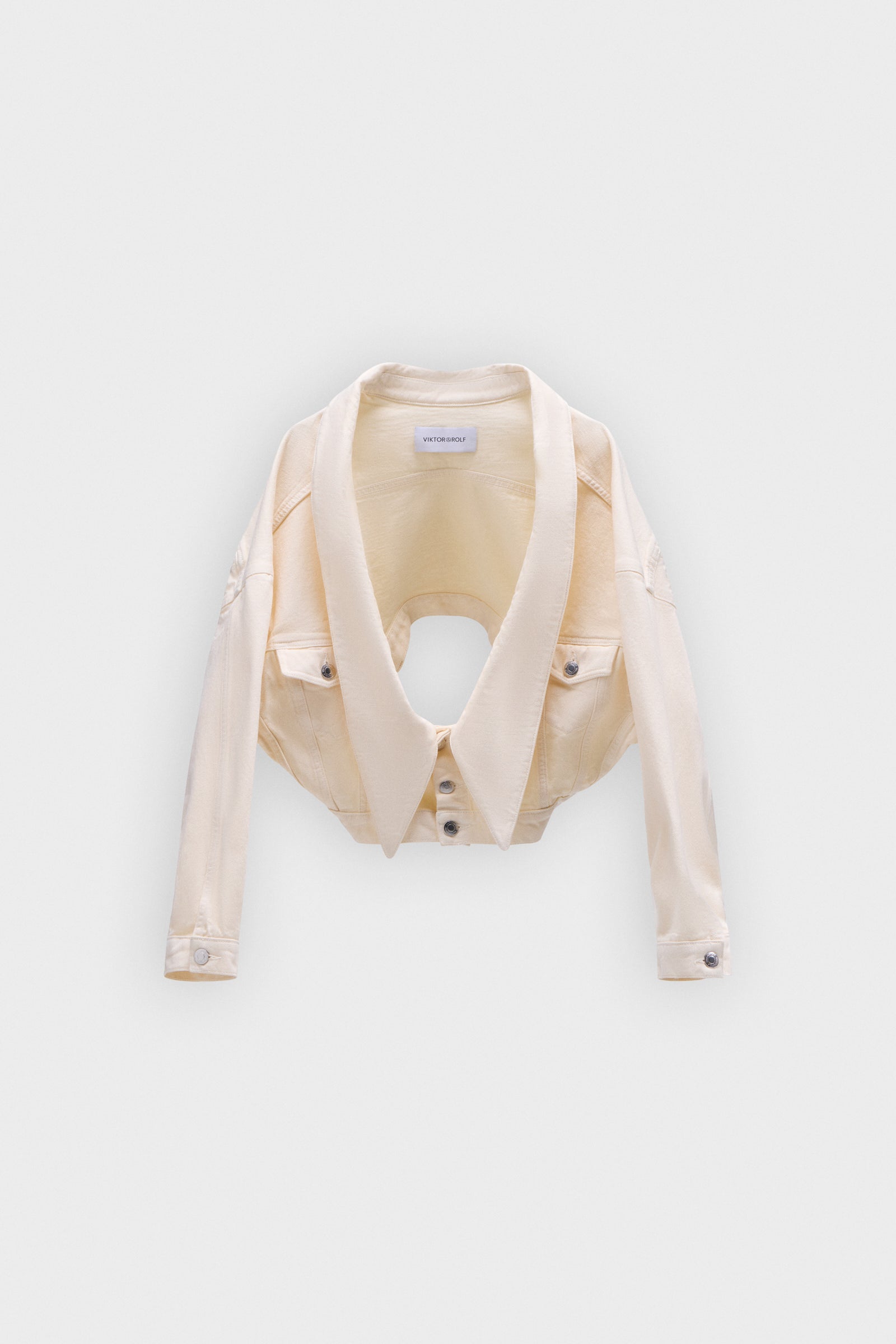 DENIM DRAGGED JACKET