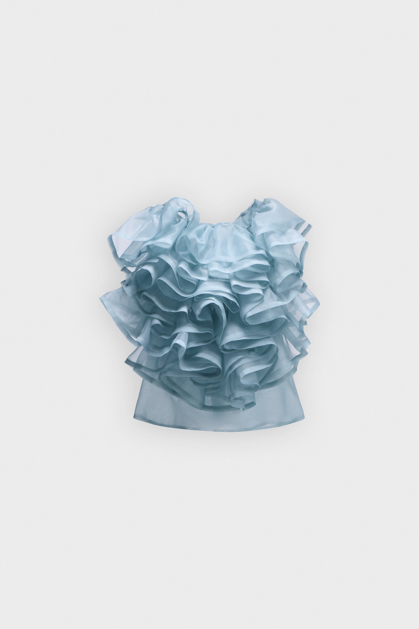VOLANT JABOT ORGANZA TOP