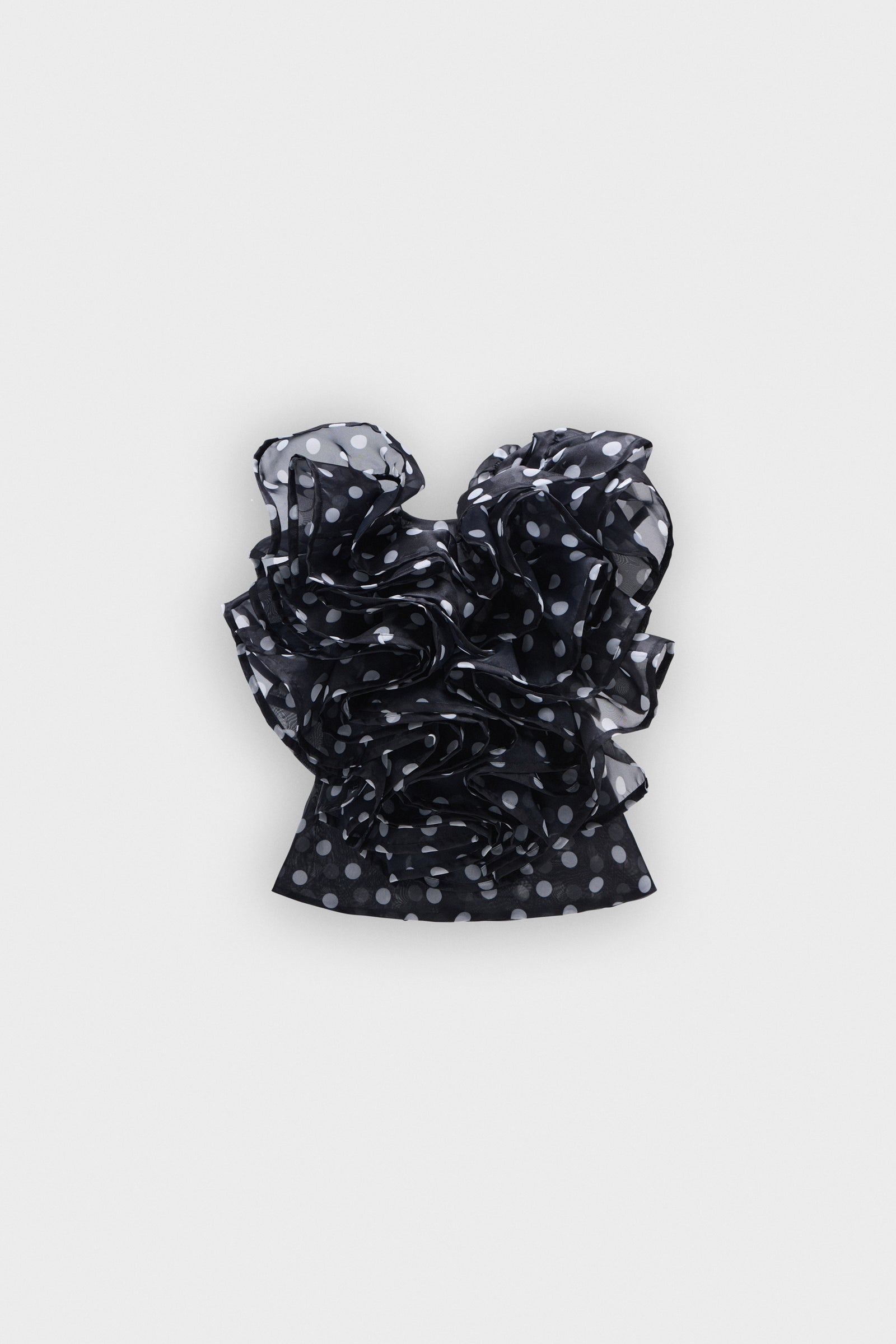 VOLANT JABOT ORGANZA TOP