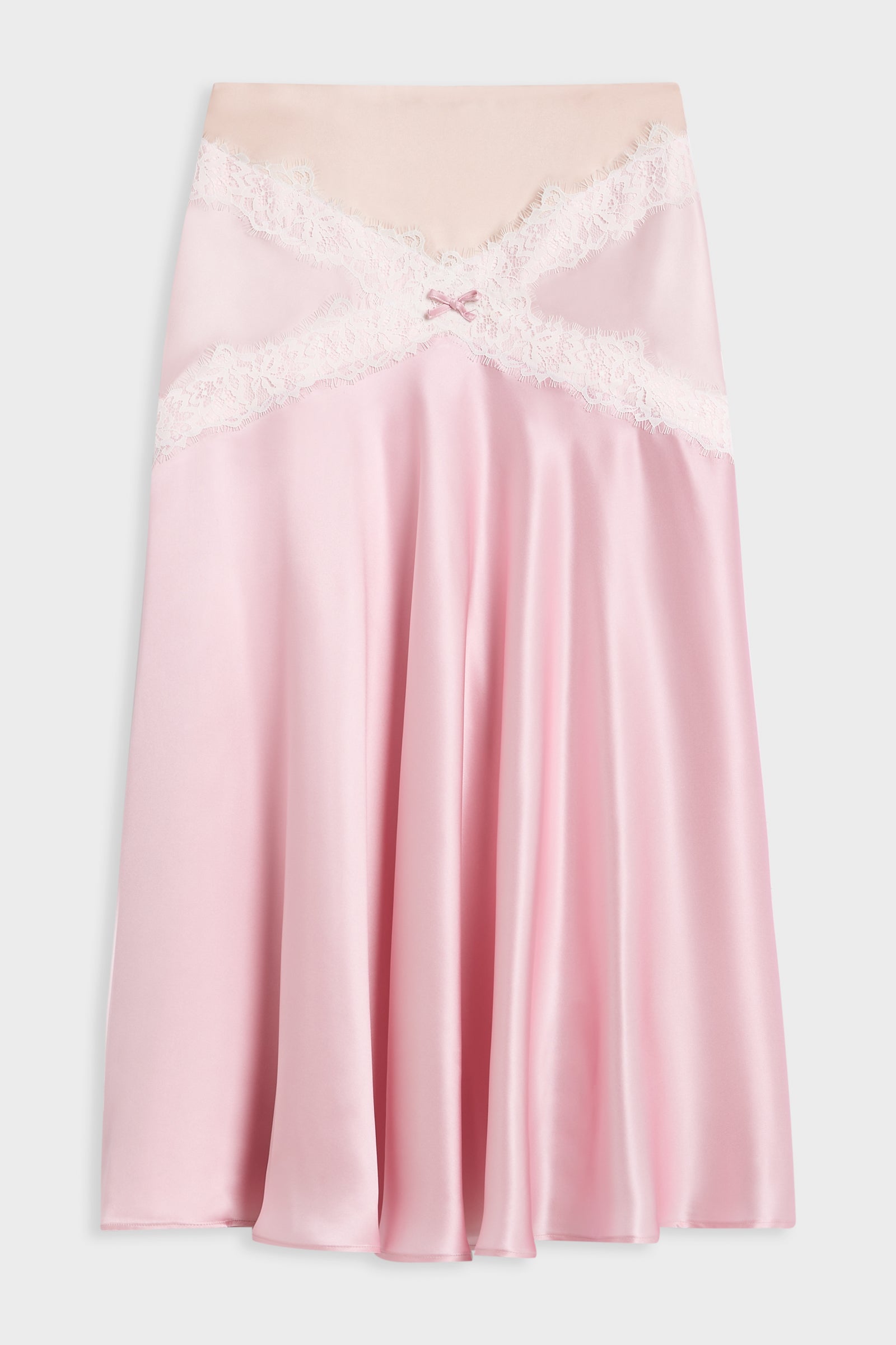 SILK LACE MIDI SKIRT