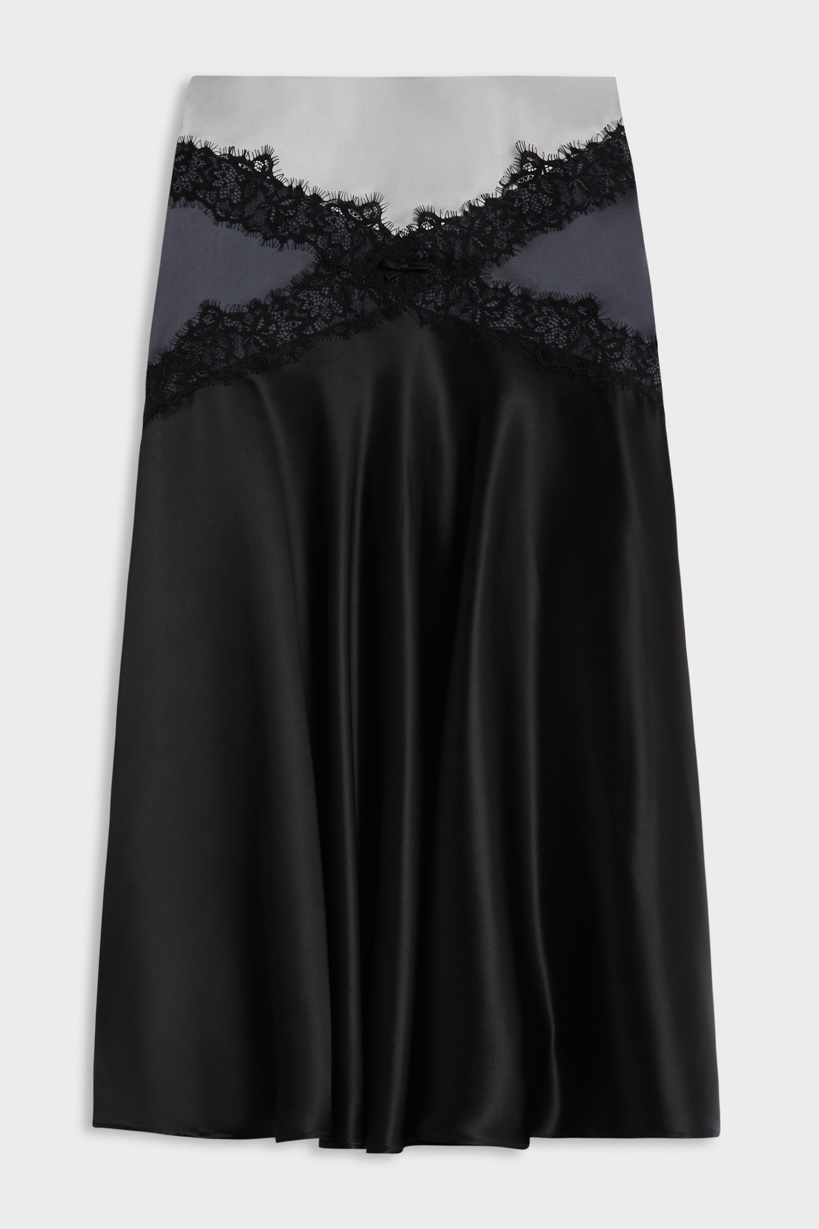 SILK LACE MIDI SKIRT