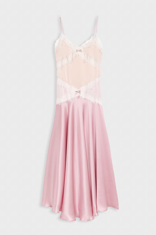 SILK LACE CAMI DRESS
