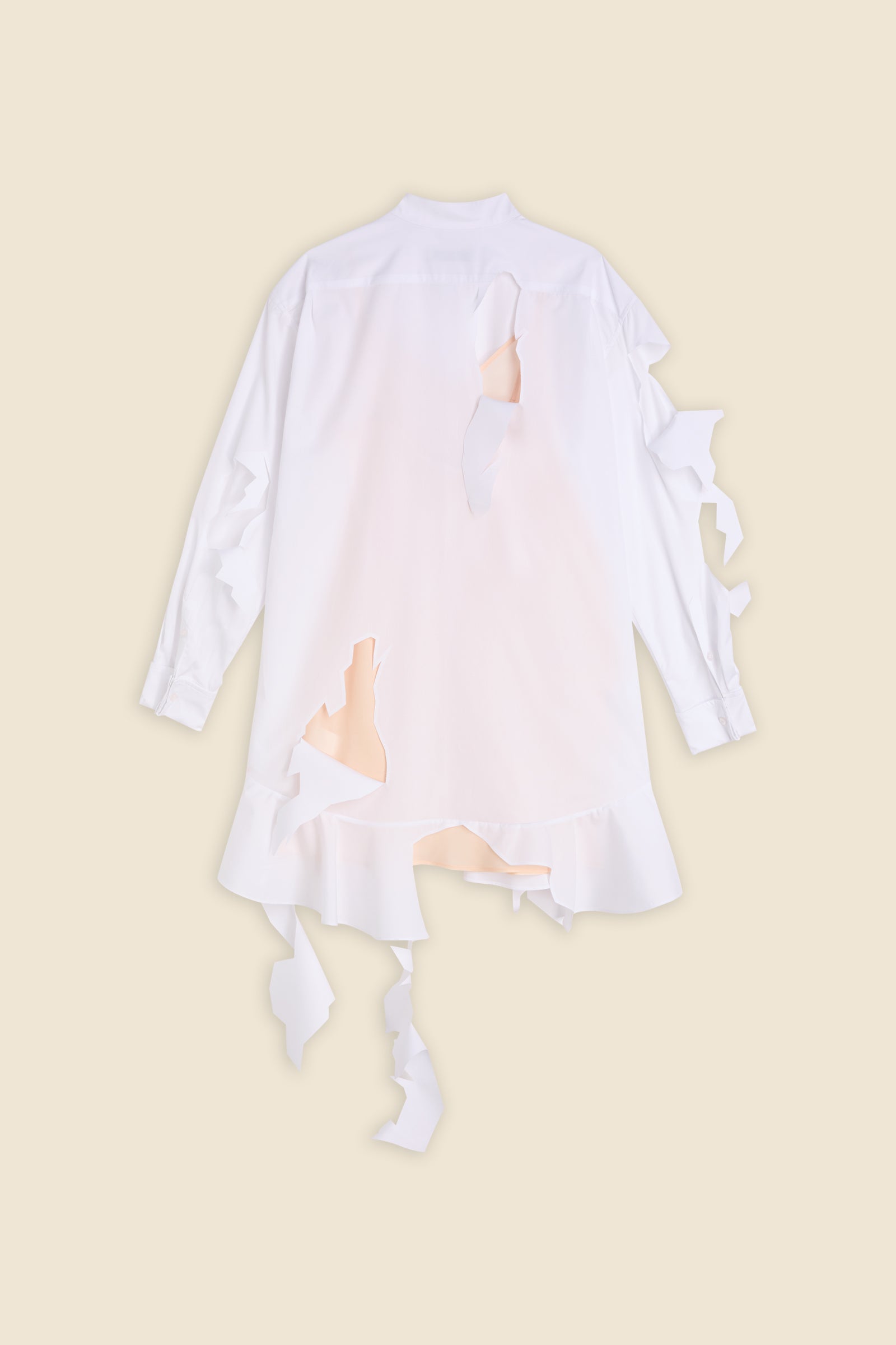 CUT OUT POPLIN SHIRT