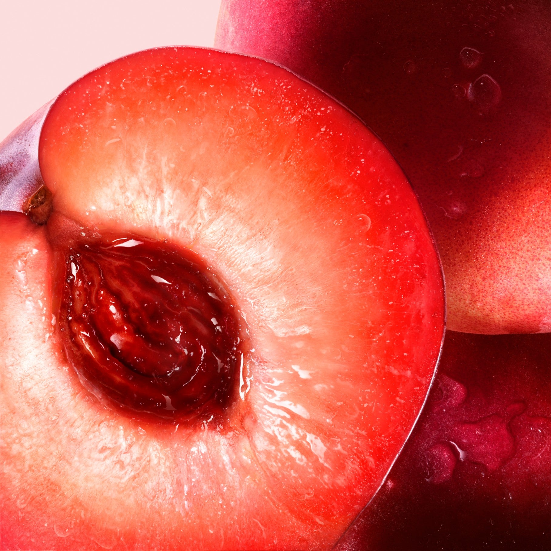 Close-up on a peach.