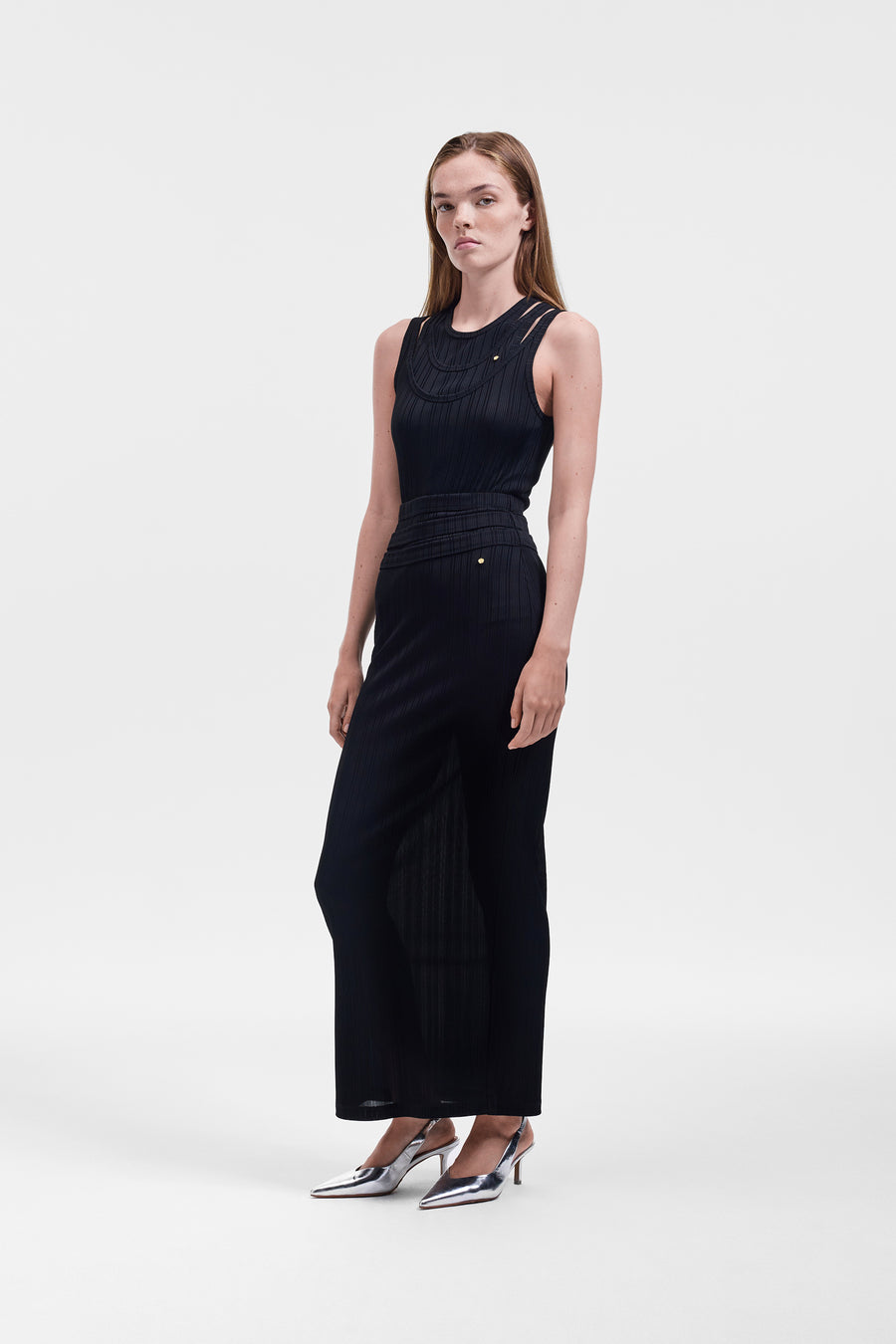 MULTI-LAYERED JERSEY SKIRT