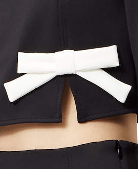 BOW & SLIT CROPPED TOP