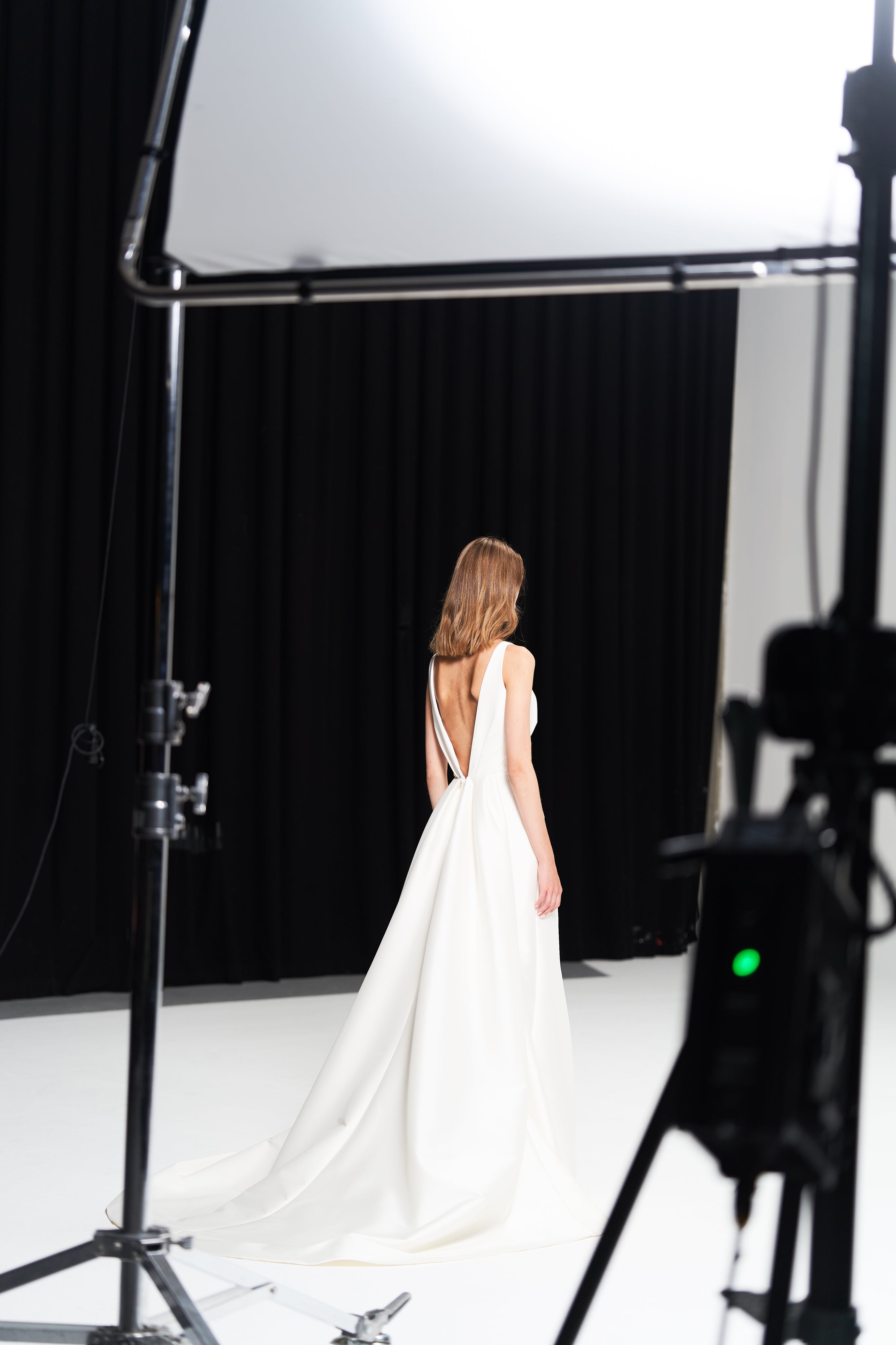 VIKTOR&ROLF オフショル風ワンピース 白 40 オープンショルダー立体フラワーボリュームロングドレス