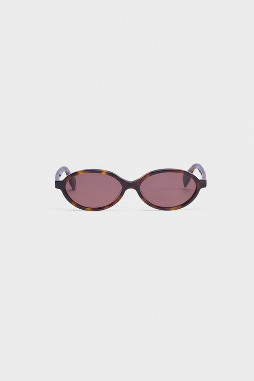 OVAL ACETATE SUNGLASSES