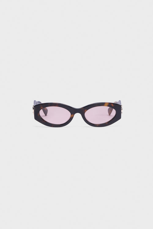 OVAL ACETATE SUNGLASSES