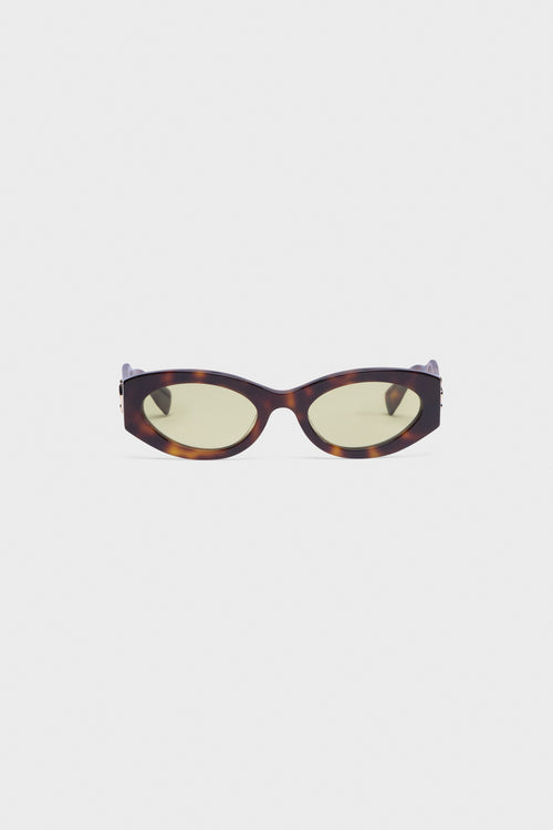 OVAL ACETATE SUNGLASSES