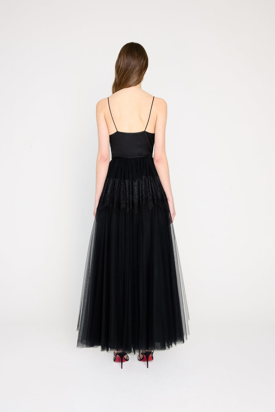 TULLE & LACE CAMI GOWN
