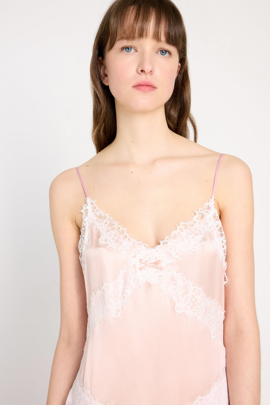 SILK LACE CAMI DRESS