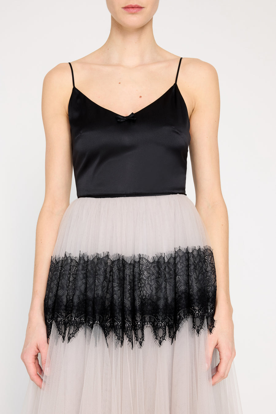 TULLE & LACE CAMI GOWN