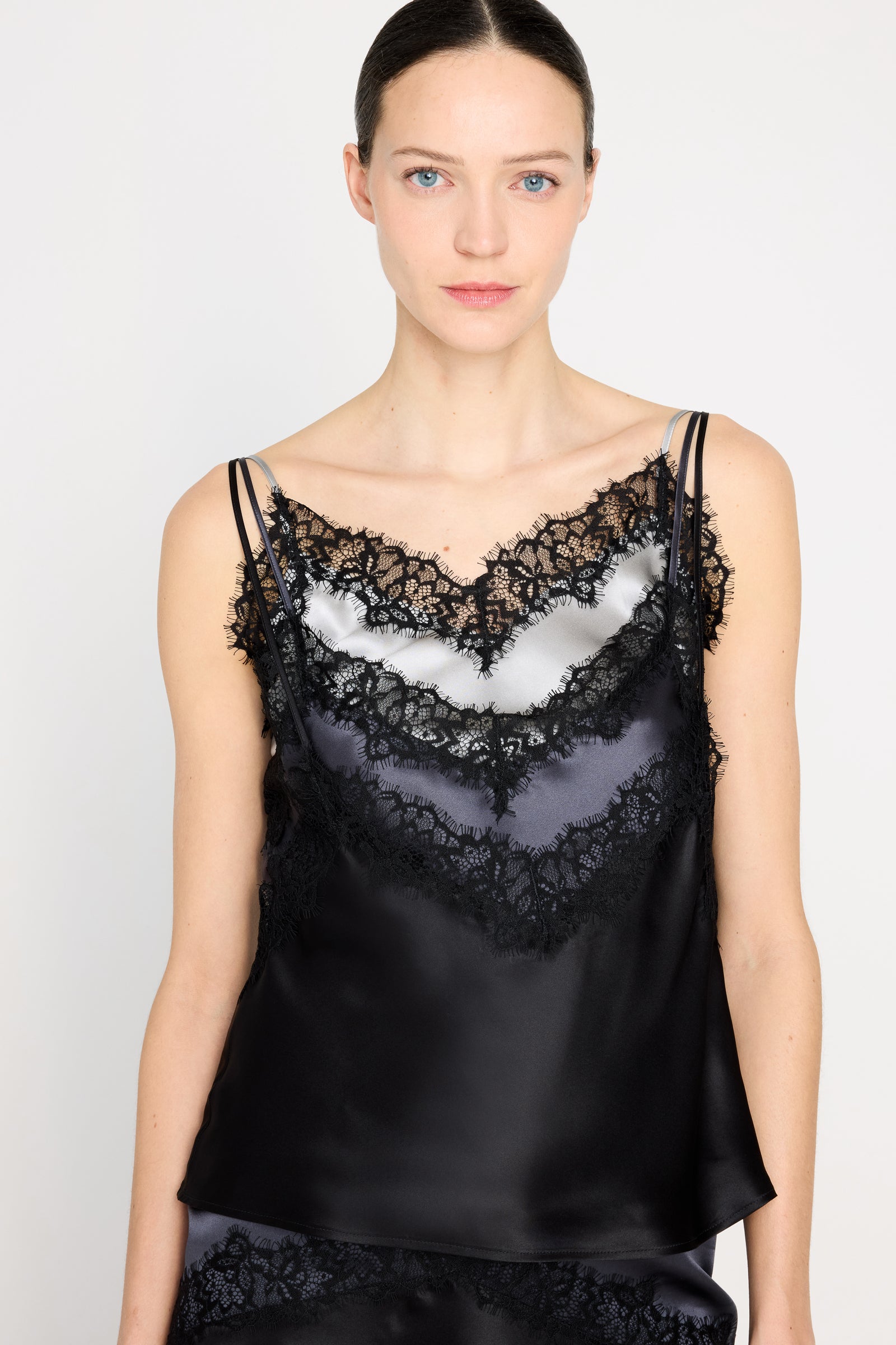 MULTI-LAYERED SILK LACE CAMI – Viktor&Rolf