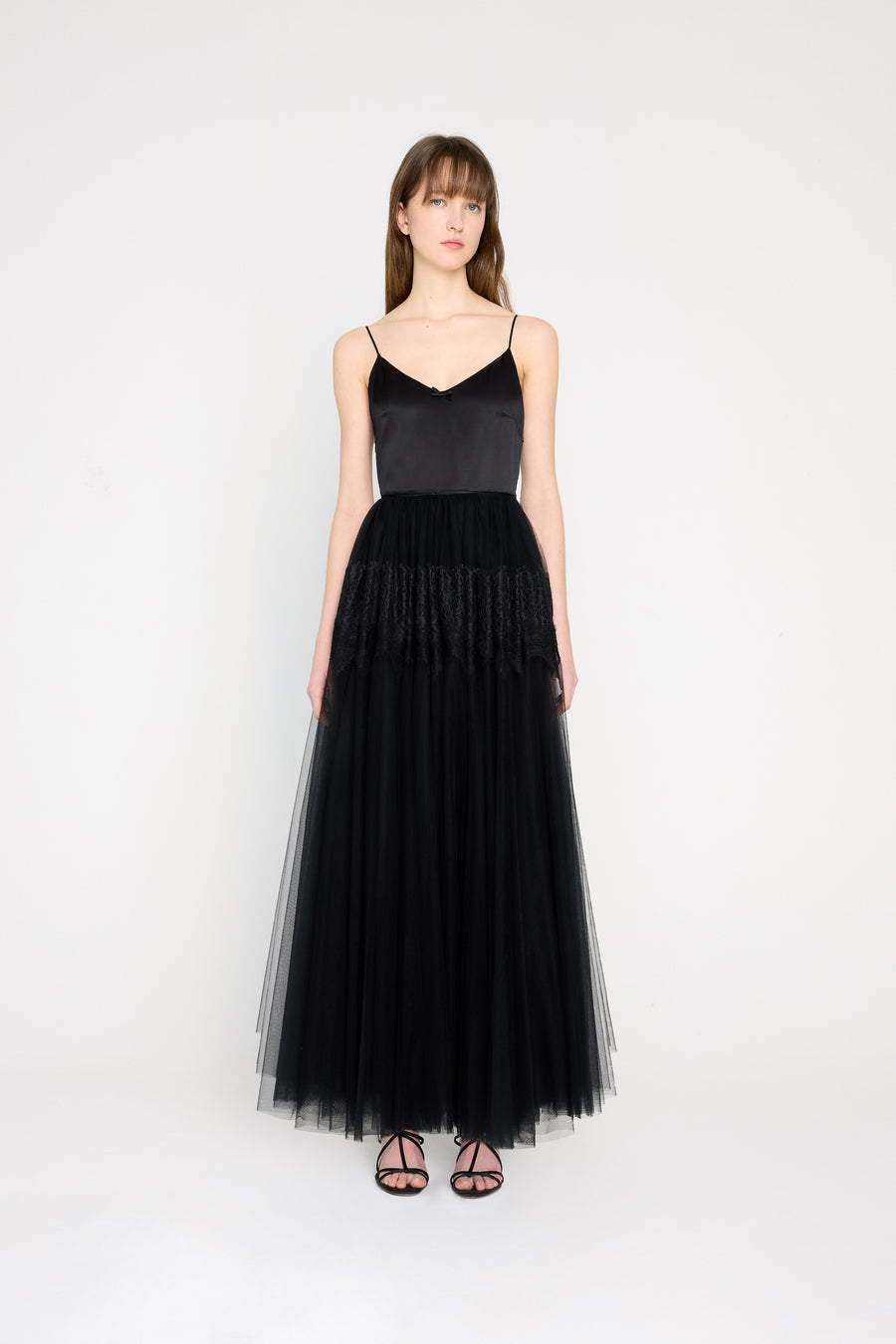 TULLE & LACE CAMI GOWN