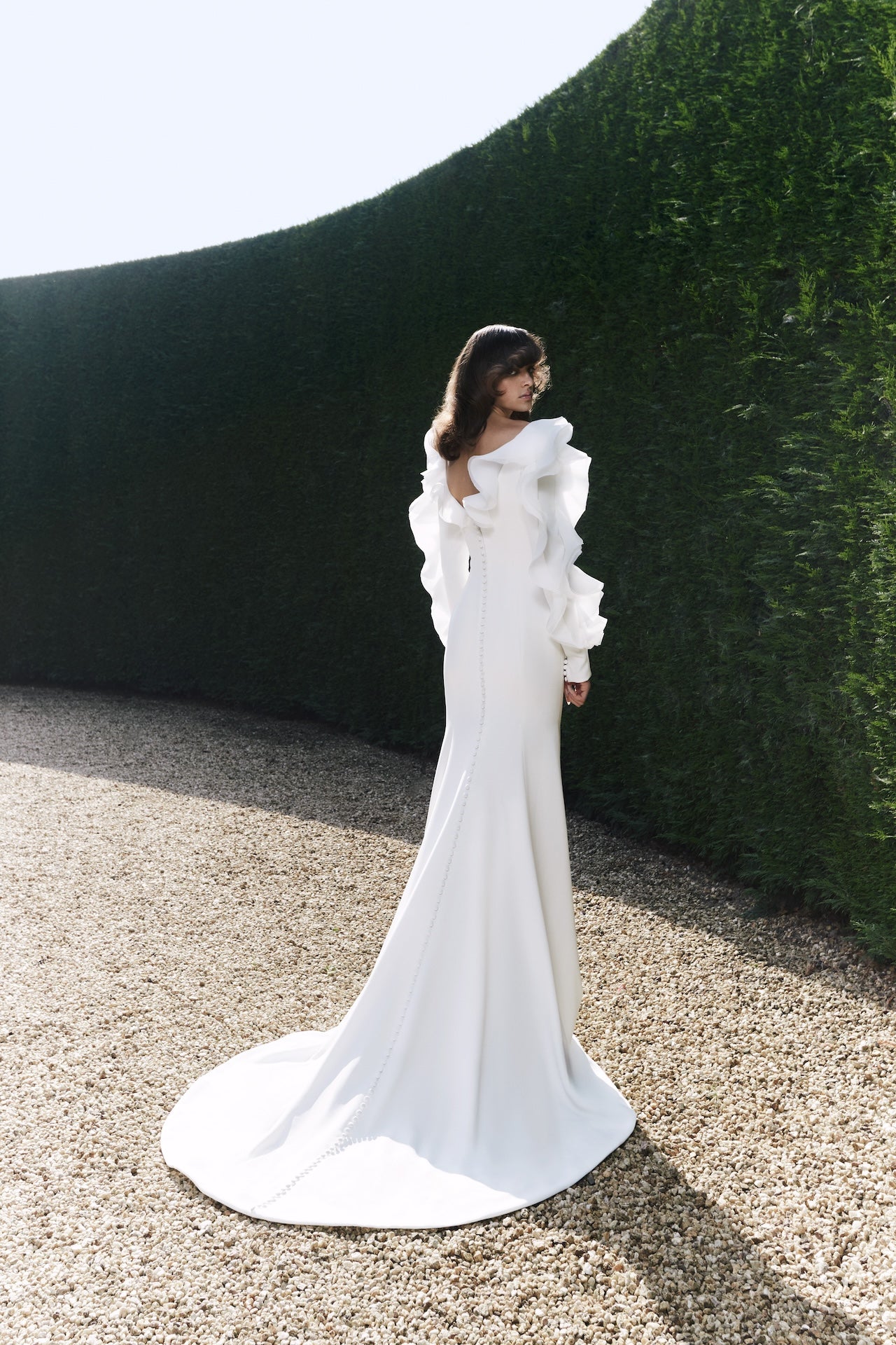 White evening wedding dress on sale