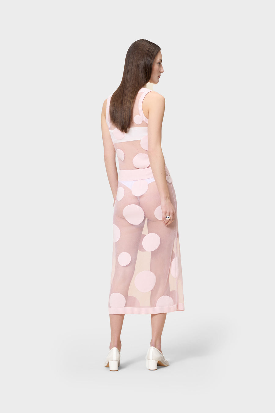 POLKADOT GEBREIDE ROK