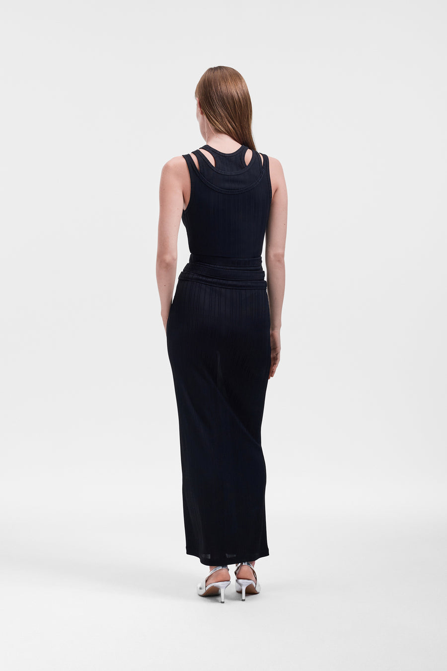 MULTI-LAYERED JERSEY SKIRT