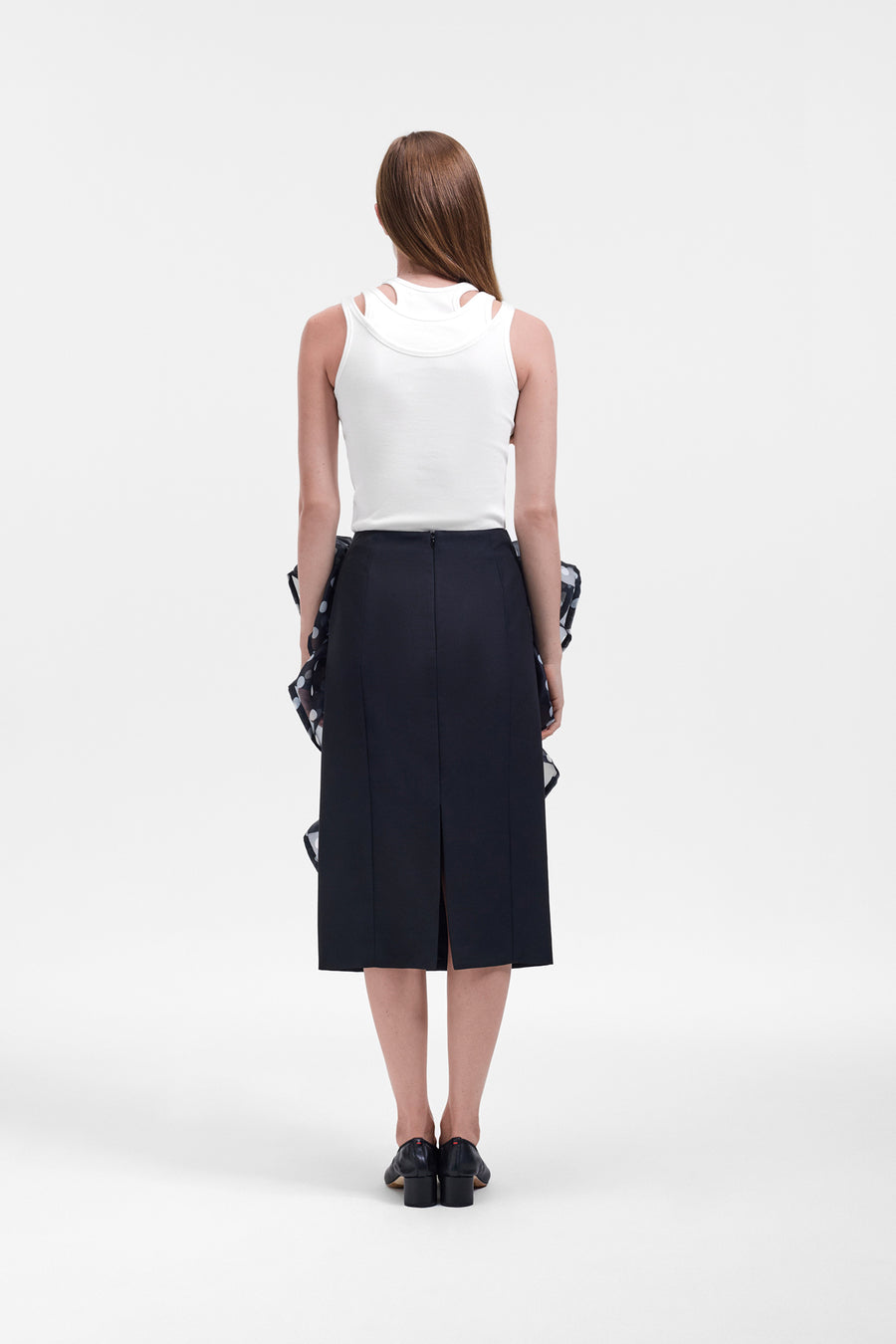 VOLANT MIDI SKIRT