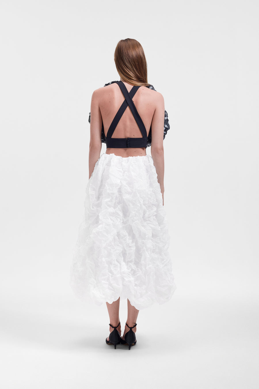 CRINKLE ORGANZA SKIRT