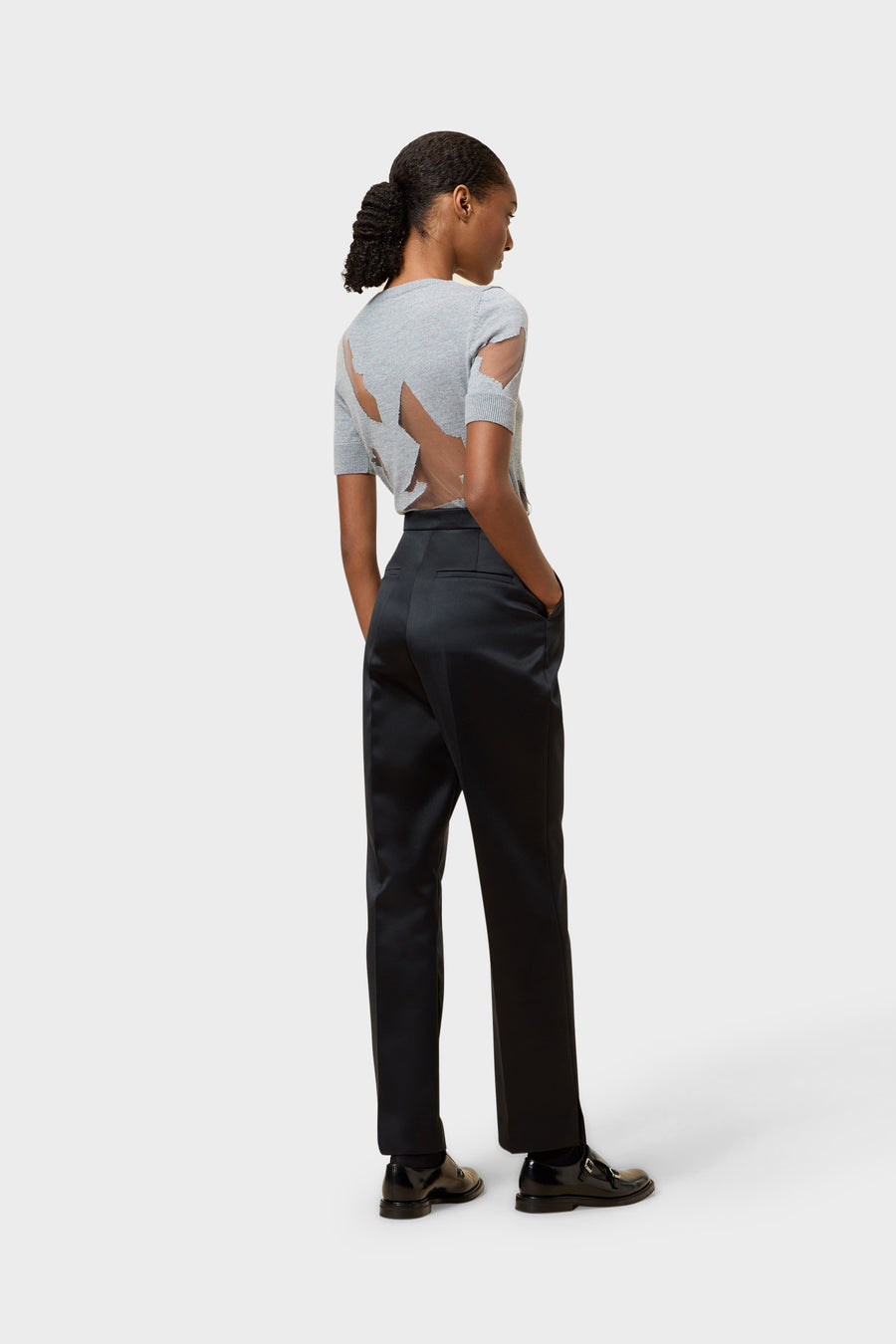 SATIN TROUSERS