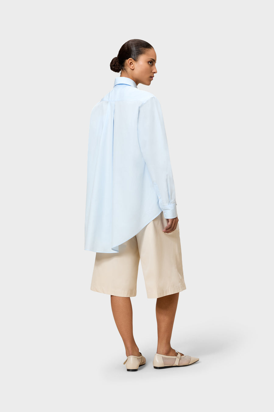KNOTTED POPLIN SHIRT