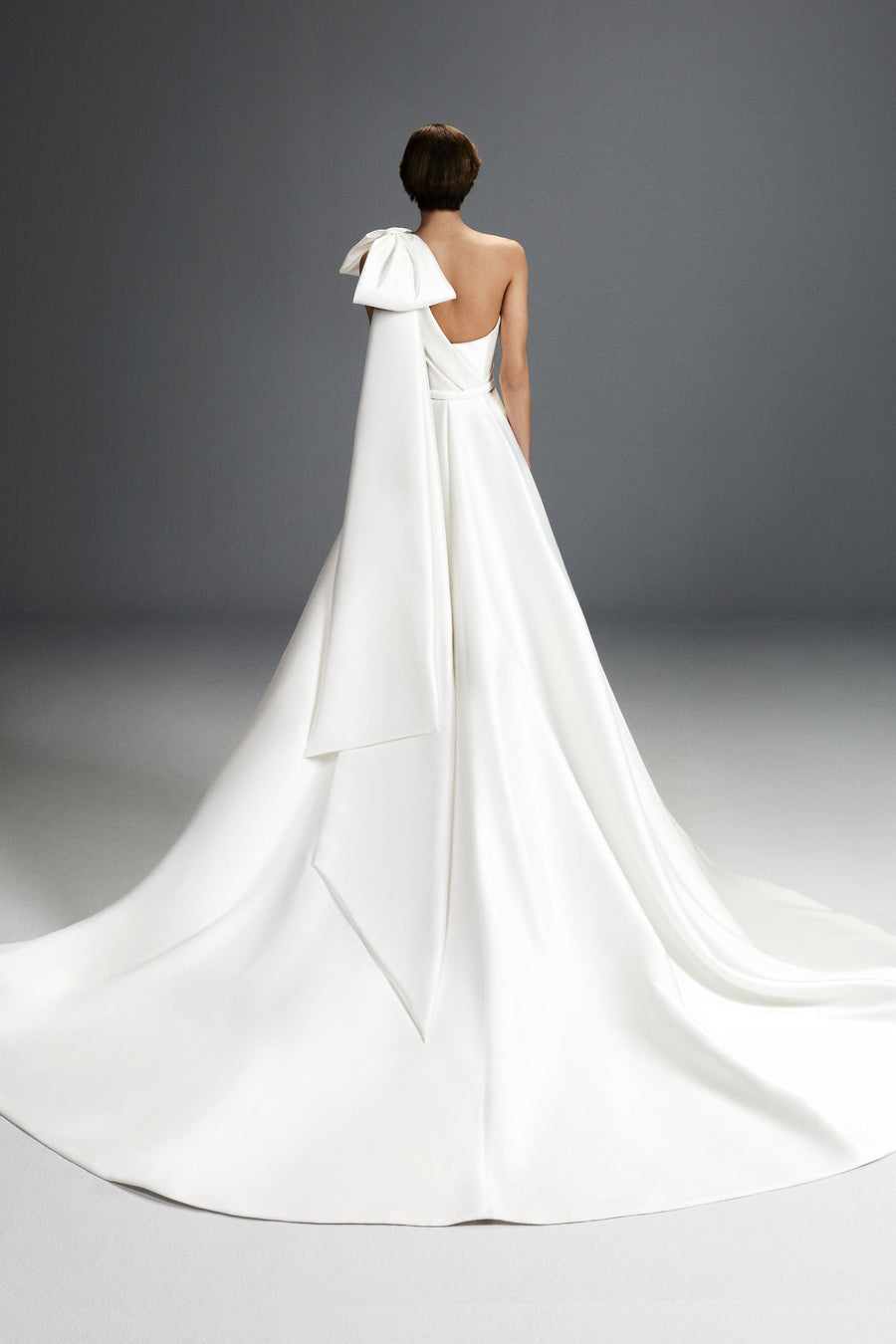 Viktor & Rolf Mariage Bridalwear Collection gown, featuring elegant design with Dreamy shoulder bow in satin finish.