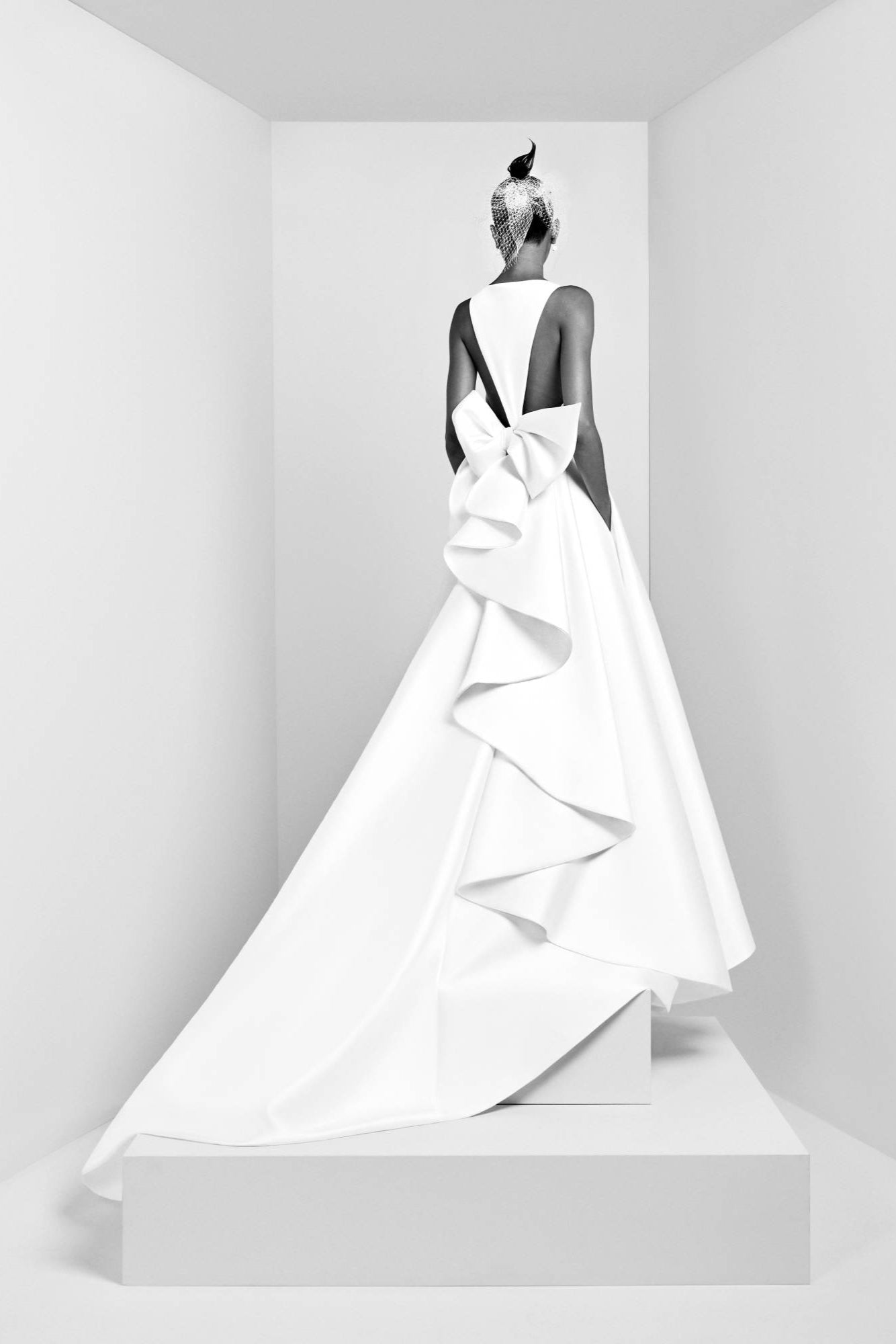 VRM423 – MIKADO CASCADING VOLANT A-LINE GOWN – Viktor&Rolf