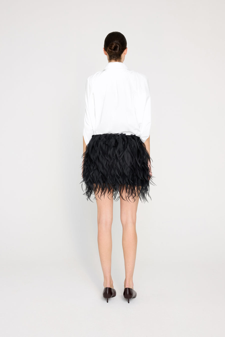 FEATHER MINI SKIRT