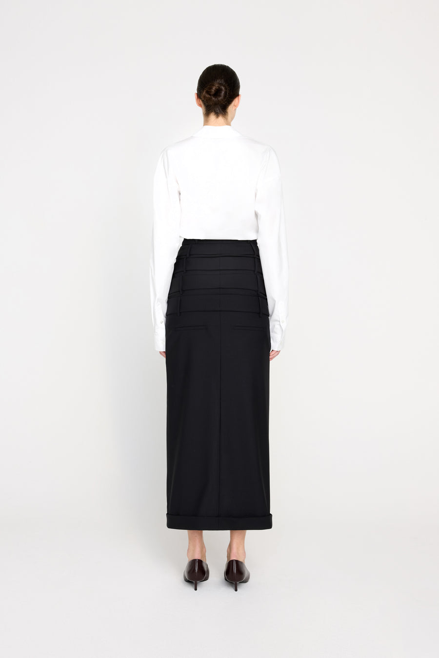 MULTI-LAYERED TROUSERS SKIRT