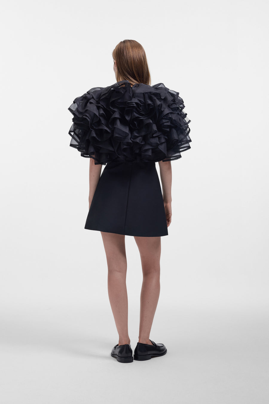 VOLANT ORGANZA MINI DRESS