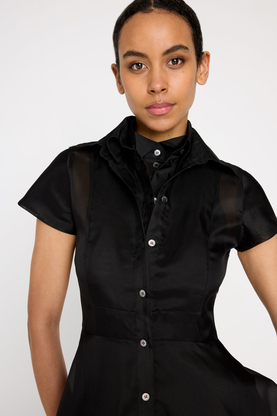 MULTI-LAYERED SHIRT DRESS