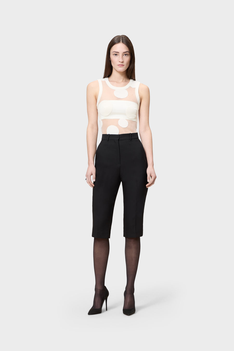 POLKADOT GEBREIDE SPENCER